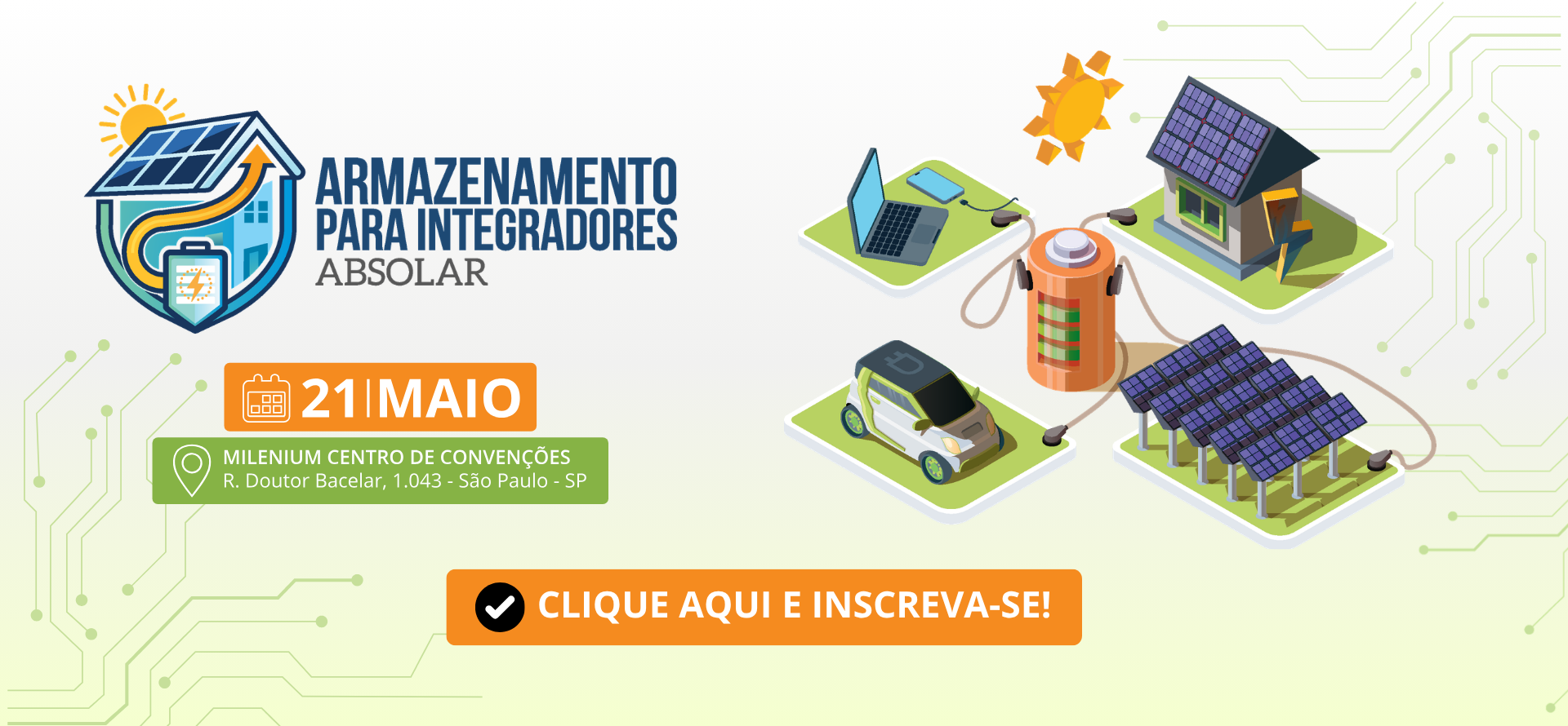 Armazenamento para integradores ABSOLAR